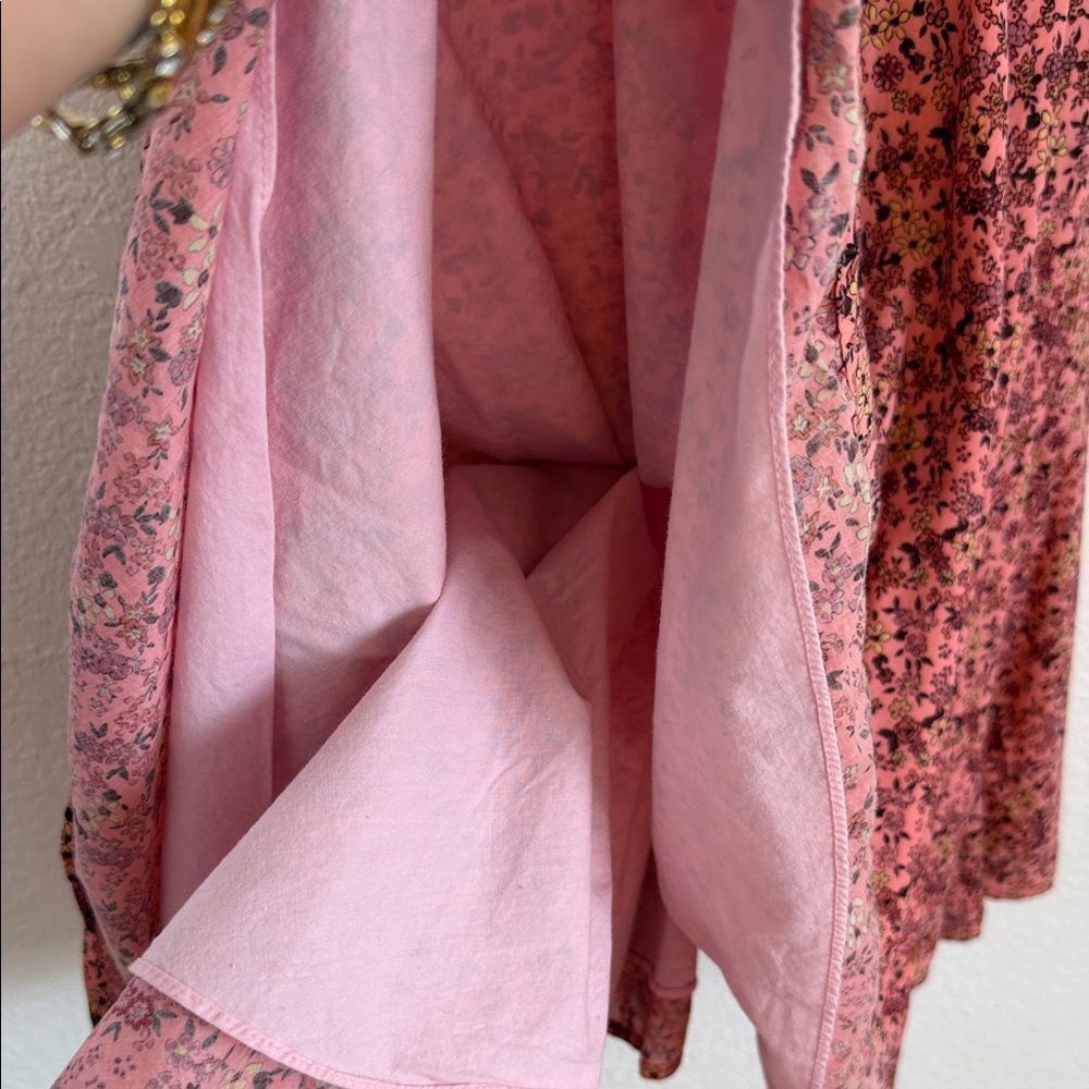 Vintage retro Betsey Johnson Pink Floral Mini boho summer 90s grunge cottagecore - Picture 11 of 11